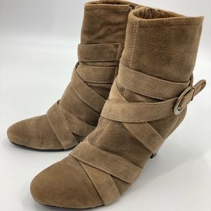 DITTO By VAN ELI BROWN ANKLE BOOTS